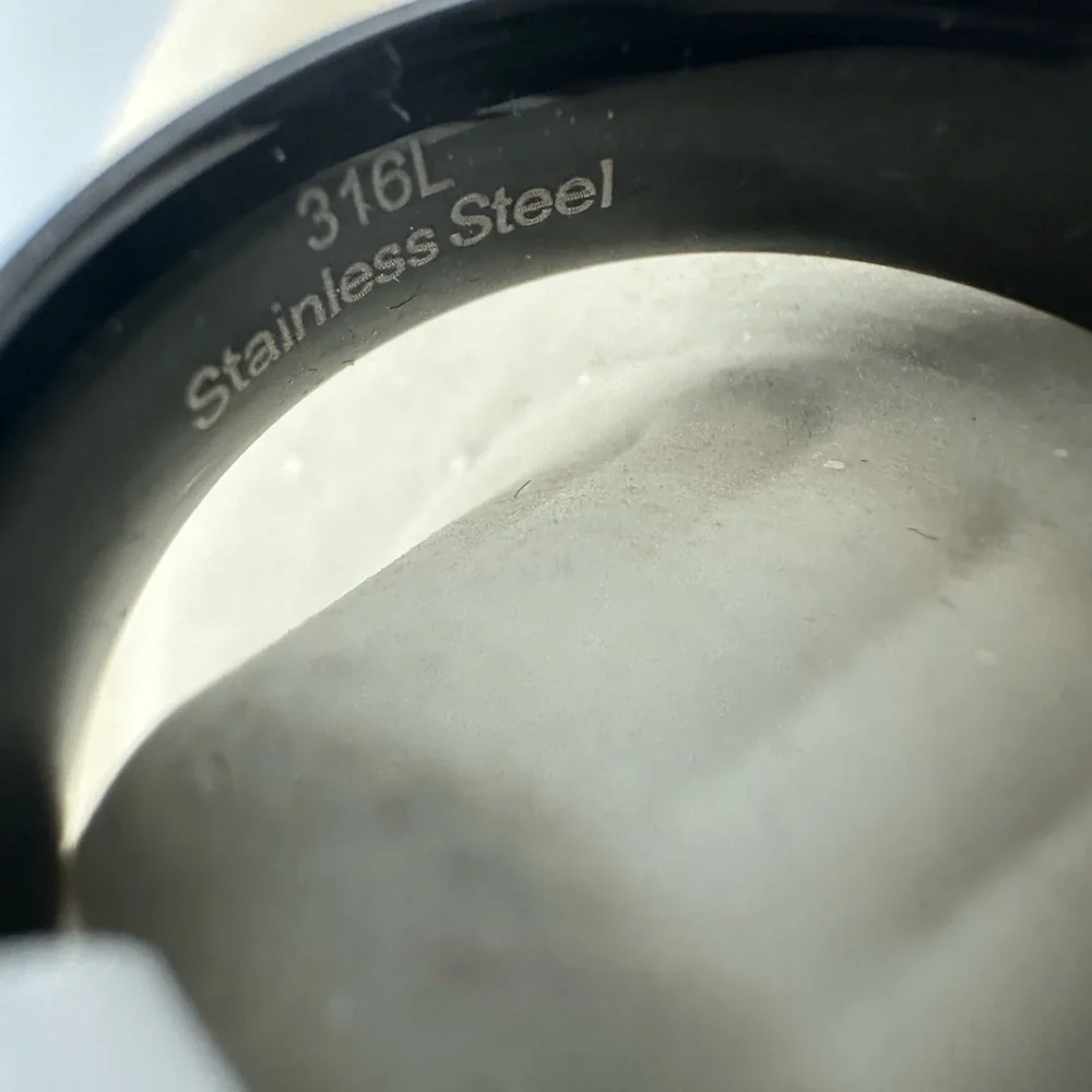 Black Stainless Steel Ring